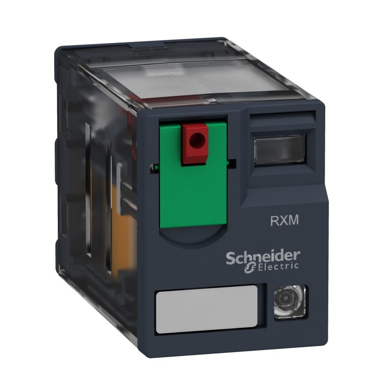 RXM4AB2F7 Miniature plug-in relay, 6 A, 4 CO, LED, 120 V AC Schneider Electric pf153507 1500x1500