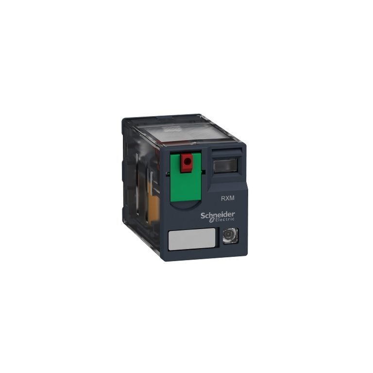 RXM2AB2E7 Miniature plug-in relay, 12 A, 2 CO, LED, 48 V AC Schneider Electric pf153507 web