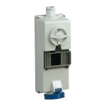 83791 Isoblock interlocked socket 32 A 2P E 200 250 V AC IP65 wall Schneider Electric pg148034 1500x1500