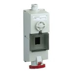 82783 Isoblock interlocked socket 63 A 3P N E 380 415 V AC IP65 wall Schneider Electric pg148043 web