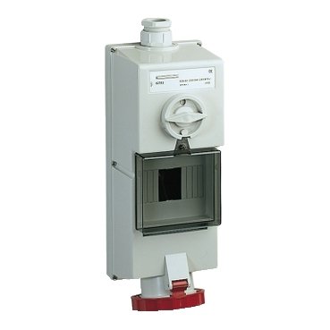 PG148043_web 82783 Isoblock interlocked socket 63 A 3P N E 380 415 V AC IP65 wall Schneider Electric pg148043 web