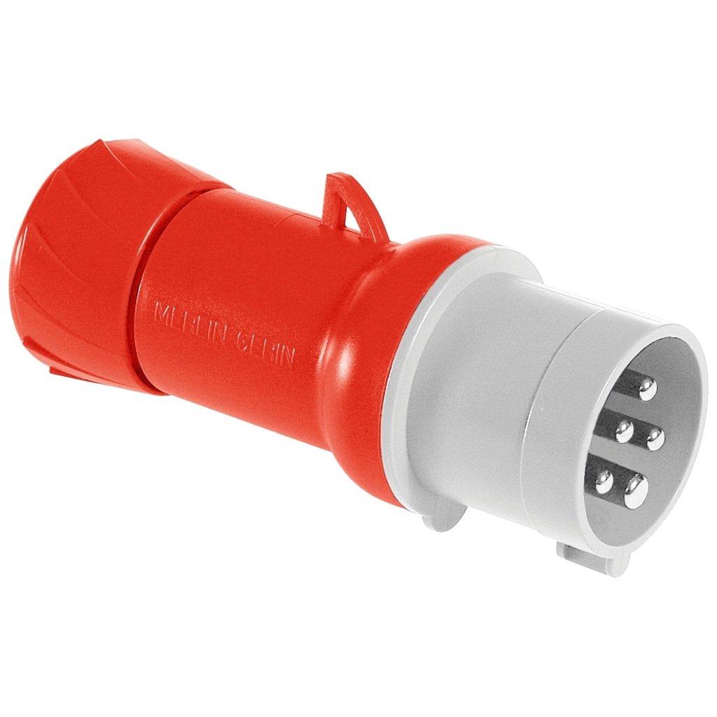 PKE32M435 PratiKa wander plug straight 32 A 3P N E 380 415 V AC IP44 Schneider Electric pg149044 1500x1500