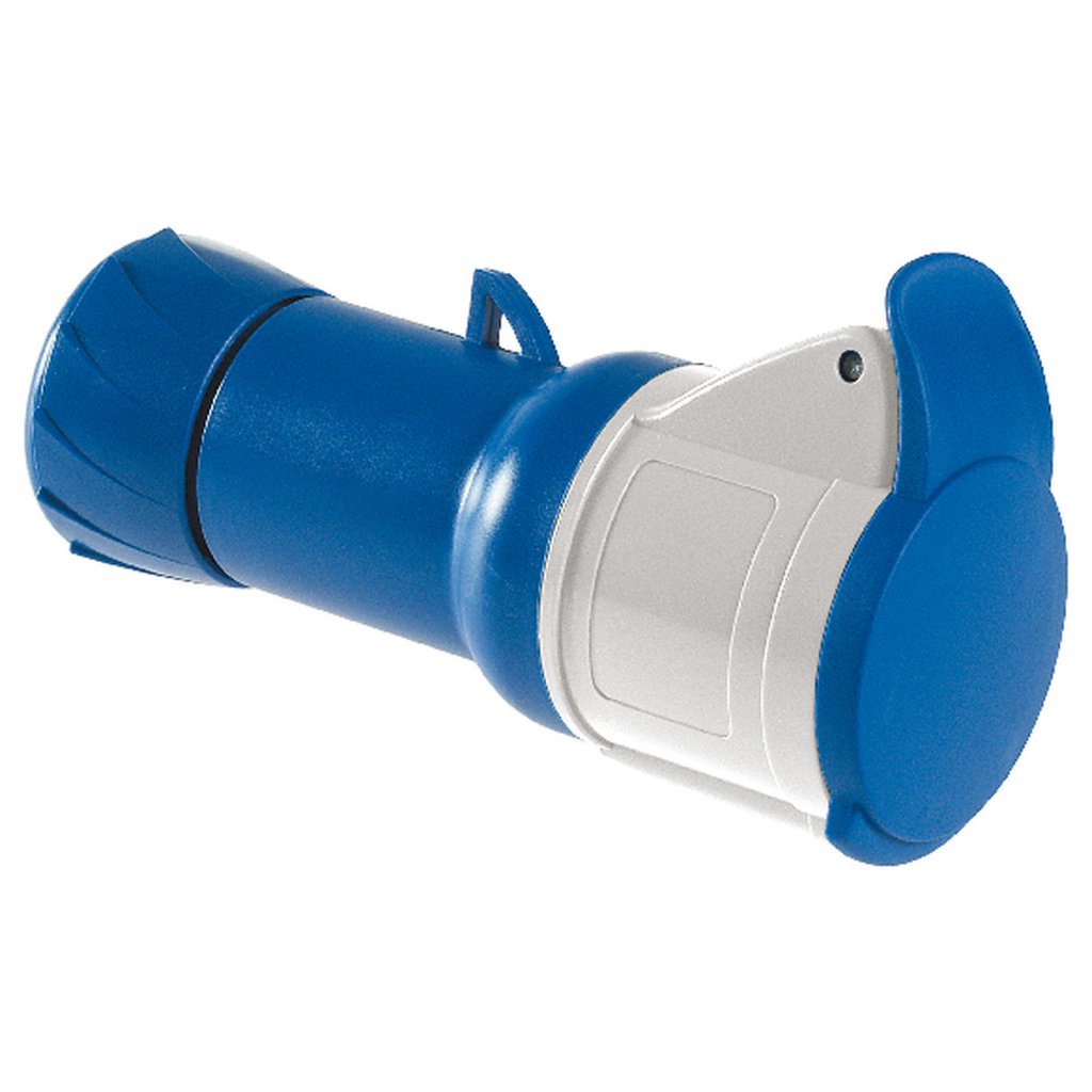 PKF32M423 PratiKa wander socket straight 32 A 2P E 200 250 V AC IP44 Schneider Electric pg149126 1500x1500