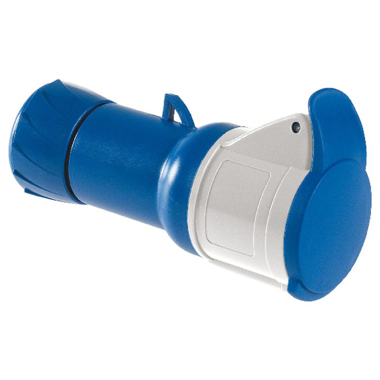PKF32M423 PratiKa wander socket straight 32 A 2P E 200 250 V AC IP44 Schneider Electric pg149126 1500x1500