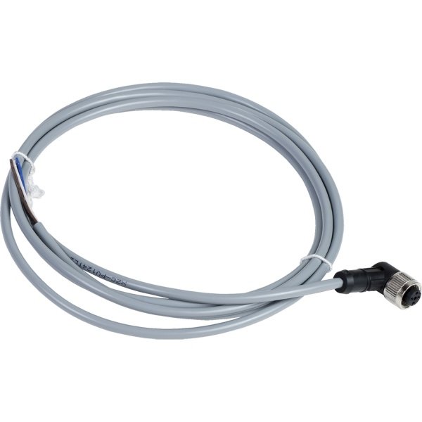 XZCPV1241L2 Pre wired connectors XZ, elbowed female, M12, 4 pins, cable PVC 2 m Telemecanique Sensors pio00006907 1500x1500