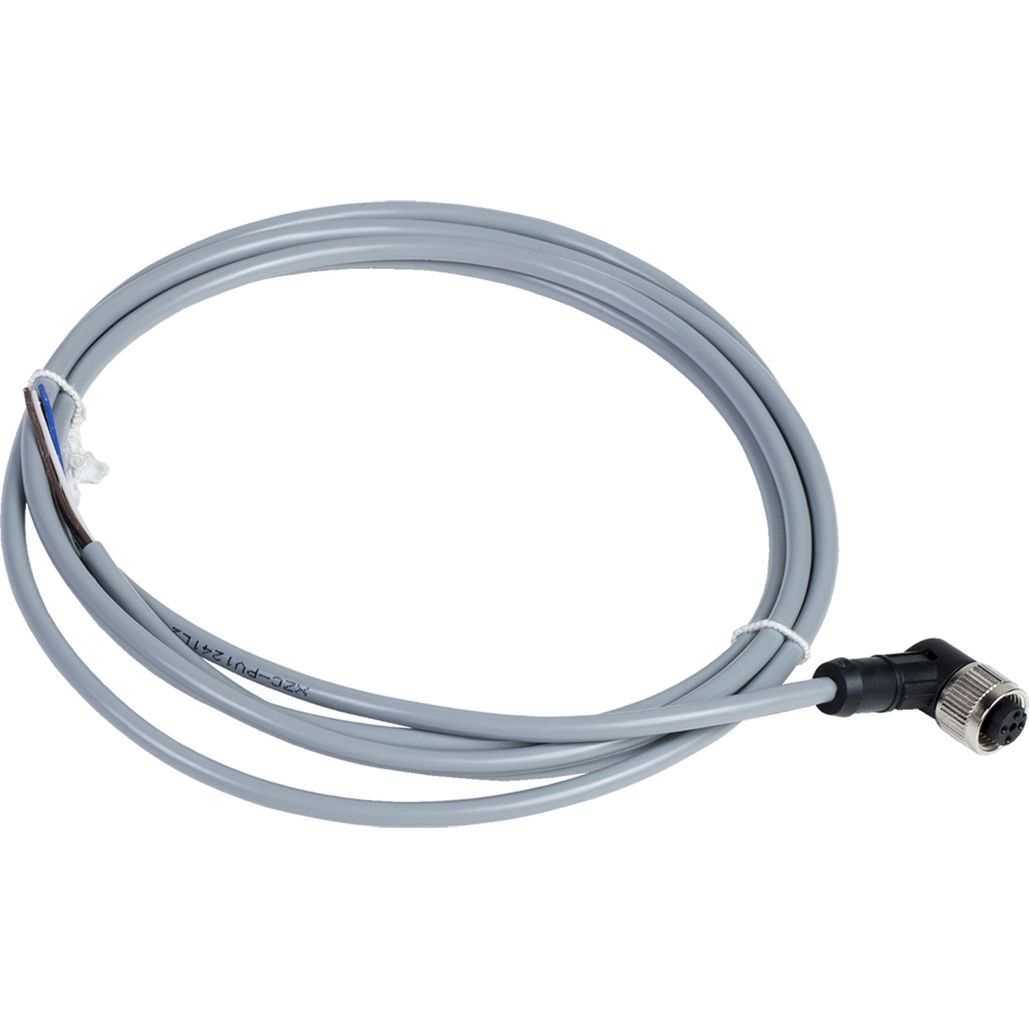 XZCPV1241L2 Pre wired connectors XZ, elbowed female, M12, 4 pins, cable PVC 2 m Telemecanique Sensors pio00006907 1500x1500