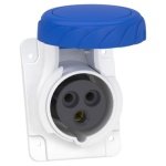 PKF16F723 PratiKa socket screw angled 16A 2P E 200 250 V AC panel Schneider Electric pkf16f723 image web
