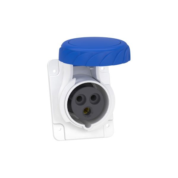 PKF16F723 PratiKa socket screw angled 16A 2P E 200 250 V AC panel Schneider Electric pkf16f723 image web