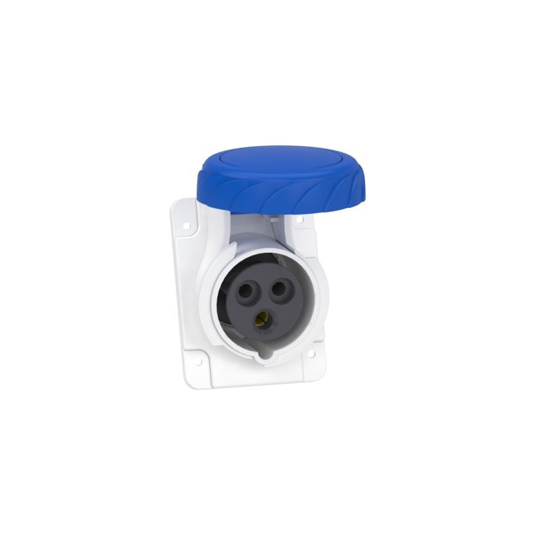 PKF16F723 PratiKa socket screw angled 16A 2P E 200 250 V AC panel Schneider Electric pkf16f723 image web