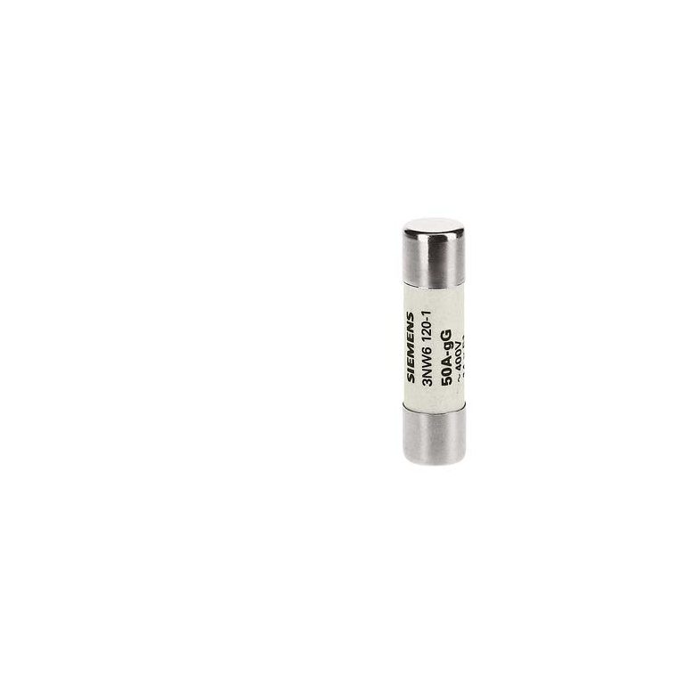 3NW61201 SENTRON, cylindrical fuse link, 14 51 mm, 50 A, AC 500 V Siemens p i201 xx 00915i