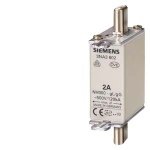 3NA3822 LV HRC fuse element, NH000, In 63 A, AC 500 V, DC 250 V, Front indicator, live grip lugs Siemens p i201 xx 04202i