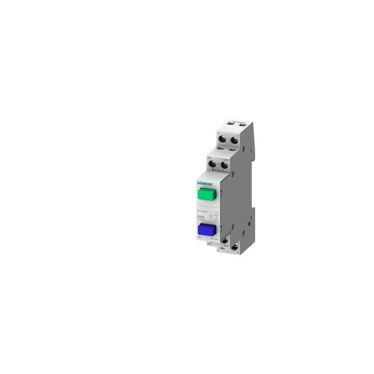 5TE4800 Pushbutton, 1 NO 1 NC 20 A 1 key gray without latching function Siemens p i201 xx 04508i