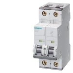 5SY82027 Betagard MCB 2 A, 2 Pole, 25 kA, C-Curve Siemens p i201 xx 04717i