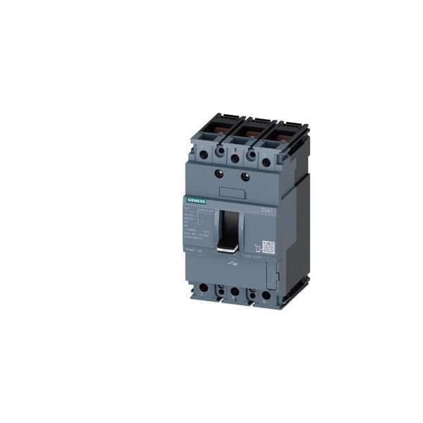 3VA1063-4ED32-0AA0 MCCB 63 A, 3 Pole, 36 kA, Fixed O L Fixed S C Settings, Thermal Magnetic Trip Unit FTFM Siemens p i202 xx