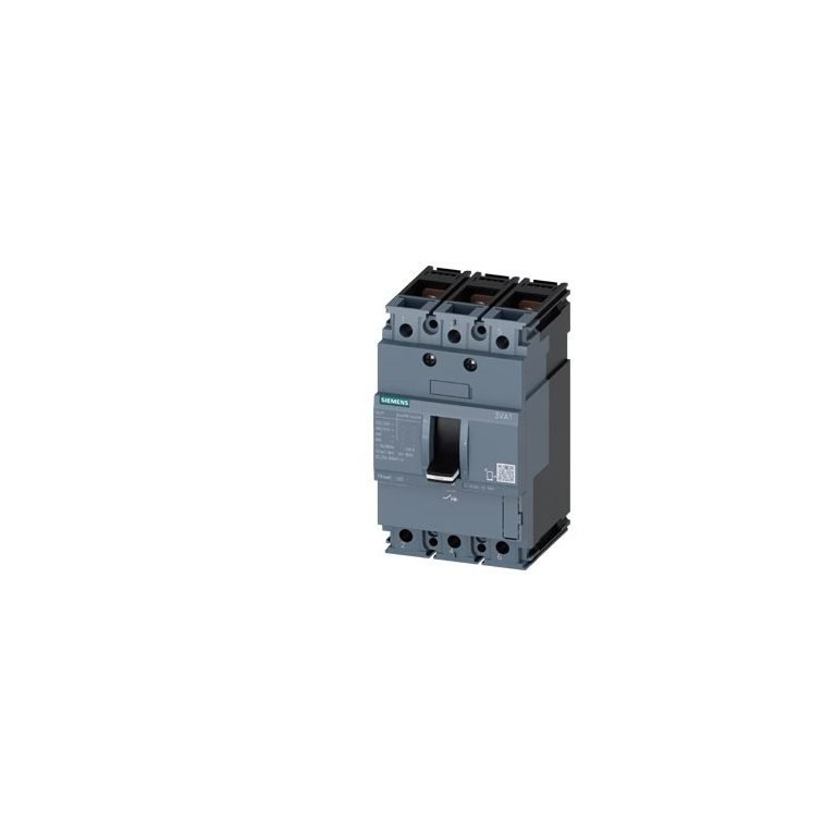 3VA1063-4ED32-0AA0 MCCB 63 A, 3 Pole, 36 kA, Fixed O L Fixed S C Settings, Thermal Magnetic Trip Unit FTFM Siemens p i202 xx