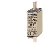 3NE18180 SITOR fuse link, with blade contacts, NH000, In 63 A, AC 690 V, DC 250 V, front indicator Siemens p nse0 xx 00548i