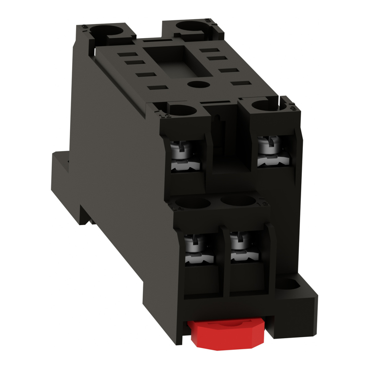 RXZE1M2C socket RXZ mixed contact 7 A 250 V screw clamp for relay RXM2. Schneider Electric rxze1m2c 360 bottom 2022 1500x1500