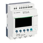 SR2A101FU compact smart relay Zelio Logic 10 I O 100.240 V AC no clock display Schneider Electric sr 531 cpfjr16002 1500x1500