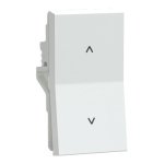 UNS62SW1M WE Switch, Unica Pure, 1-pole 2-way, 6AX, 1 module, pillar terminals, white Schneider Electric uns62sw1m we iop def