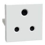 UNS6SK3P2MNS WE Socket-outlet, Unica Pure, mechanism, 2P E, 6A, with shutter polar white Schneider Electric uns6sk3p2mns we i