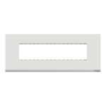 UNSCP8ML WE Cover Frame, Unica Pure, with fixing frame, 1 gang, 8 modules, polar white Schneider Electric unscp8ml we iop fac