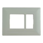 X0703 Opale cover frame with fixing frame 3 modules white Schneider Electric x0703 def 1500x1500