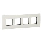 X0708 Opale cover frame with fixing frame 8 modules white Schneider Electric x0708 iop def wd 1500x1500