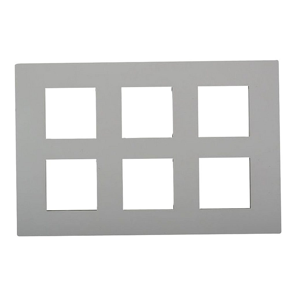 X0712 Opale cover frame with fixing frame 2 x 6 modules white Schneider Electric x0712 def 1500x1500