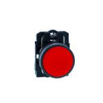 XB5AA41N Push button, Harmony XB5N XB7N, plastic, flush, red, 22mm, spring return, unmarked, 1 NO Schneider Electric xb5aa41n