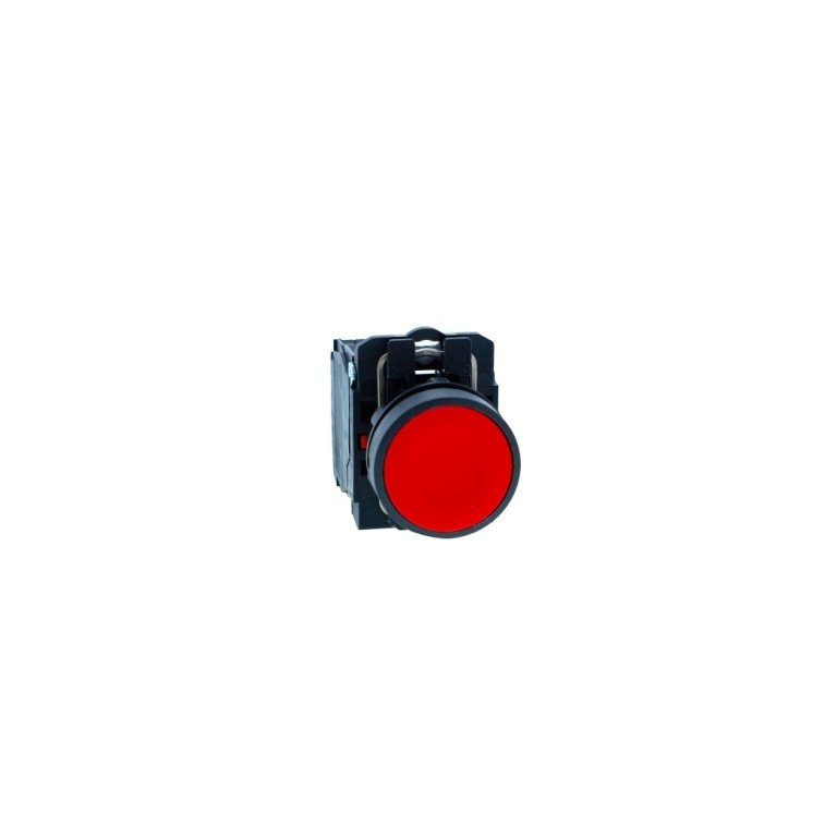 XB5AA42N Push button, Harmony XB5N XB7N, plastic, flush, red, 22mm, spring return, unmarked, 1 NC Schneider Electric xb5aa42n