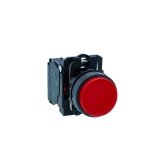 XB5AL42N Push button, Harmony XB5N XB7N, plastic, projecting, red, 22mm, spring return, unmarked, 1 NC Schneider Electric xb5
