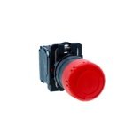XB5AS442N Emergency switching off push button, Harmony XB5N XB7N, plastic, red, 30mm, turn to release, 1 NC Schneider Electri