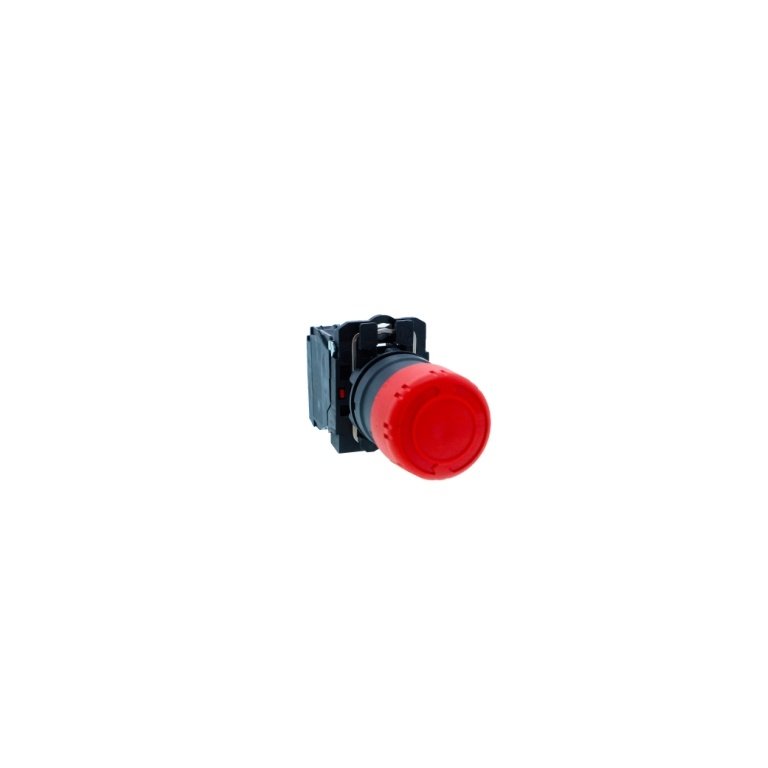 XB5AS442N Emergency switching off push button, Harmony XB5N XB7N, plastic, red, 30mm, turn to release, 1 NC Schneider Electri