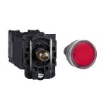 XB5AW34M2N Illuminated pushbutton, Harmony XB5N XB7N, plastic, flush, red, 22mm, spring return, 230V AC, 1 NC Schneider Elect