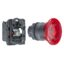 XB5AW74B2N Illuminated emergency switching off push button, Harmony XB5N XB7N, plastic, red, 40mm, turn to release, 24V AC DC
