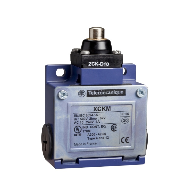 XCKM110LC Limit switch, Limit switches XC Standard, XCKM, metal end plunger, 1NC 1 NO, snap action, Pg11 Telemecanique Sensor