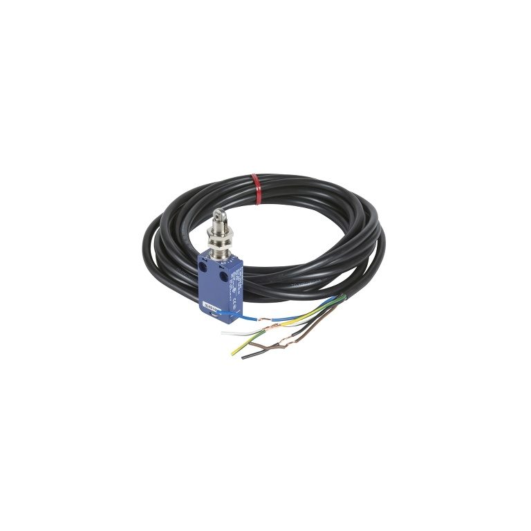XCMD21F2L1 Limit switch, Limit switches XC Standard, XCMD, M12 steel roller plunger, 1NC 1 NO, snap, 1 m Telemecanique Sensor