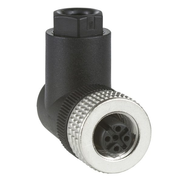XZCC12FCM40B Female, M12, 4 pin, elbowed connector, cable gland Pg 7 Telemecanique Sensors xz 524 cpoda2016031 1500x1500