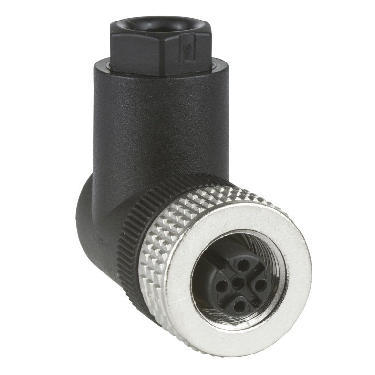 XZCC12FCM40B Female, M12, 4 pin, elbowed connector, cable gland Pg 7 Telemecanique Sensors xz 524 cpoda2016031 1500x1500