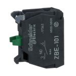 ZBE101 Single contact block, silver alloy, screw clamp terminal, 1 NO Schneider Electric zbe101 da19 1500x1500