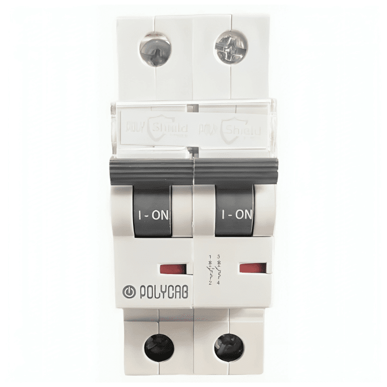 GMM202P008 2 Pole DP 63Amps MCB Polycab dp
