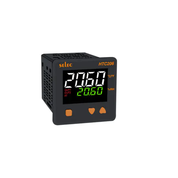 HTC206 4 digit dual display Humidity Temperature controller Selec htc206 webshop 60e9ea3cf38e436099560cc98141d5e0