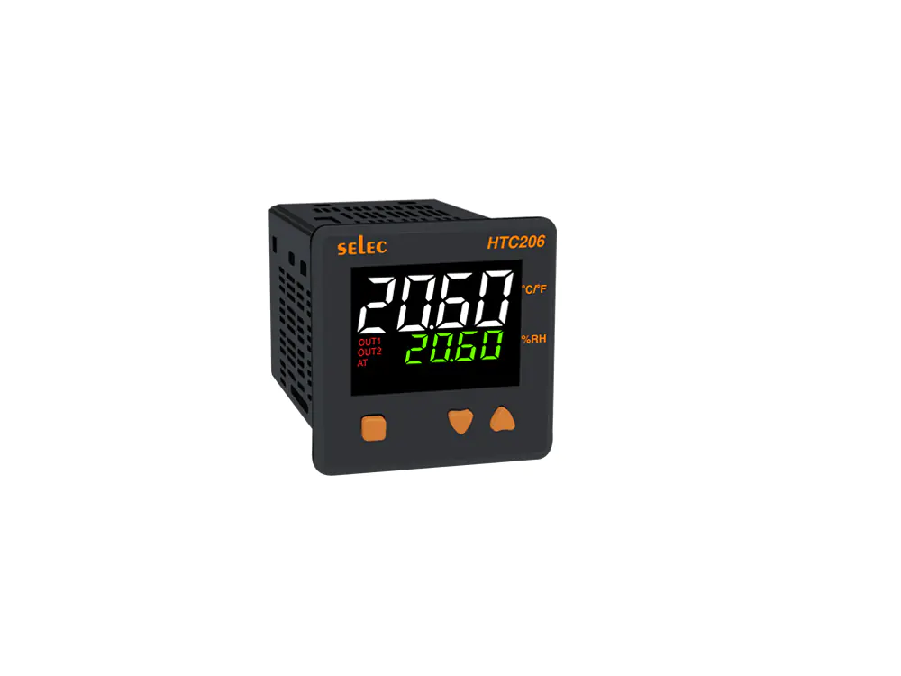 HTC206 4 digit dual display Humidity Temperature controller Selec htc206 webshop 60e9ea3cf38e436099560cc98141d5e0