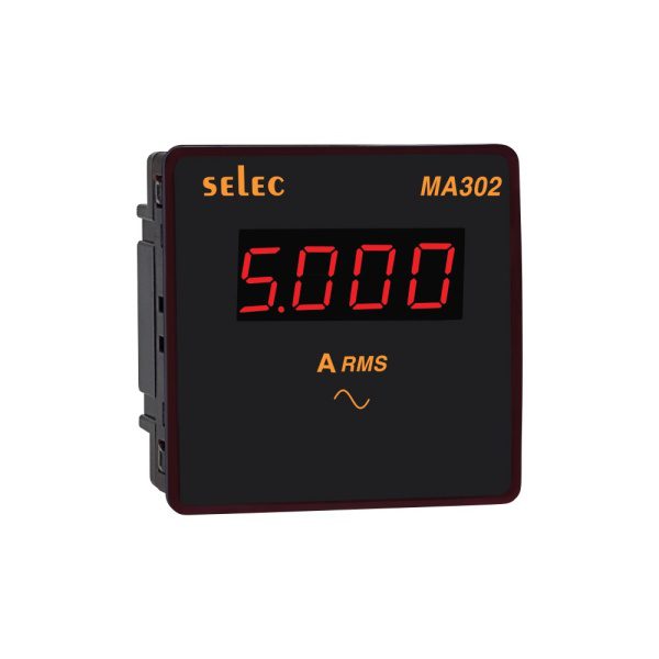 MA302 LED Ammeter, 96x96mm Selec ma302 webshop 7b2f77ec0dd7be41ab95b9d321faa639