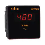 MV305 LED Voltmeter, 96x96mm Selec mv305 webshop e3d64b6d3dcd433d040e12285e137d3c