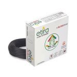 4Sqmm, Black POLYCAB ETIRA PVC INSULATED SINGLE CORE CABLE polycab etira black
