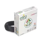 4Sqmm, Black POLYCAB ETIRA PVC INSULATED SINGLE CORE CABLE polycab etira black