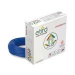 6Sqmm, Blue POLYCAB ETIRA PVC INSULATED SINGLE CORE CABLE polycab etira blue