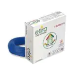 6Sqmm, Blue POLYCAB ETIRA PVC INSULATED SINGLE CORE CABLE polycab etira blue