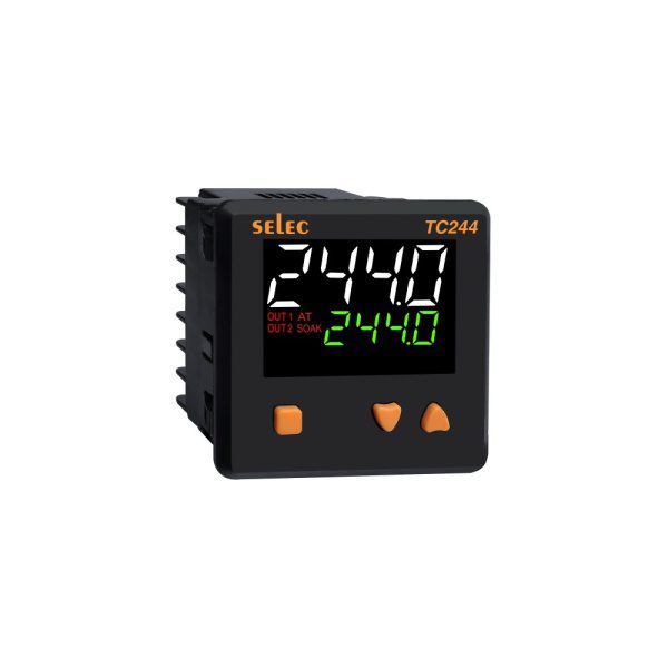 TC244CX White Green Display, 2 relay output, 72X72mm Selec tc244cx web 3728aa422cc3bc723cd9e63e96218383